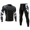 Men's Sports And Fitness Clothing Tight Pants Men's Long-sleeved High Elastic Training Clothes