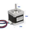 42 Zwei-Phasen Niederspannungs Hybrid Schrittmotor 17HS4401 Adapter für 3D-Drucker Überwachungsgeräte