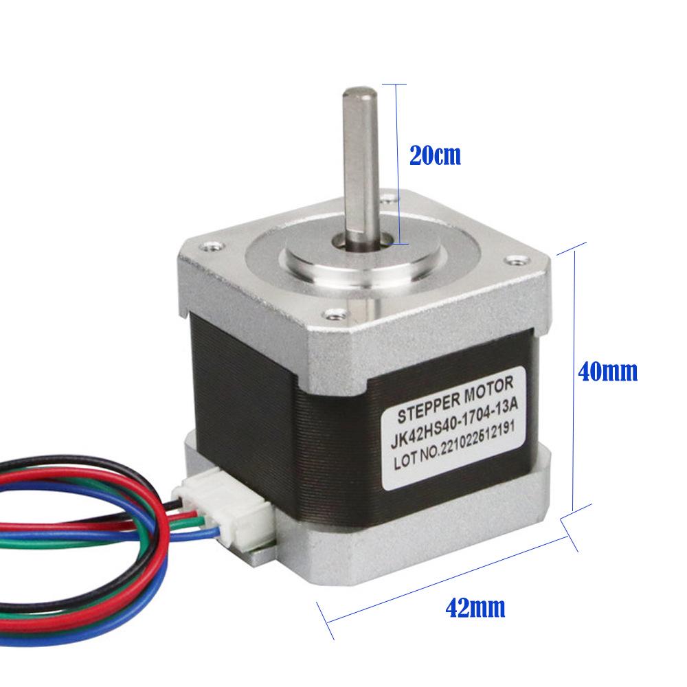 42 Zwei-Phasen Niederspannungs Hybrid Schrittmotor 17HS4401 Adapter für 3D-Drucker Überwachungsgeräte