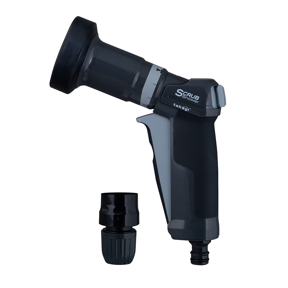 

Takagi Water Nozzle Pro Grip Scrub Gray Car Wash Cleaning QG1114CG (CG)