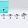 AnuJewel 1ct 2ct 3ct 5ct D Color Moissanite Engagement Ring for Women 925 Silver Gold Plated Solitaire Rings