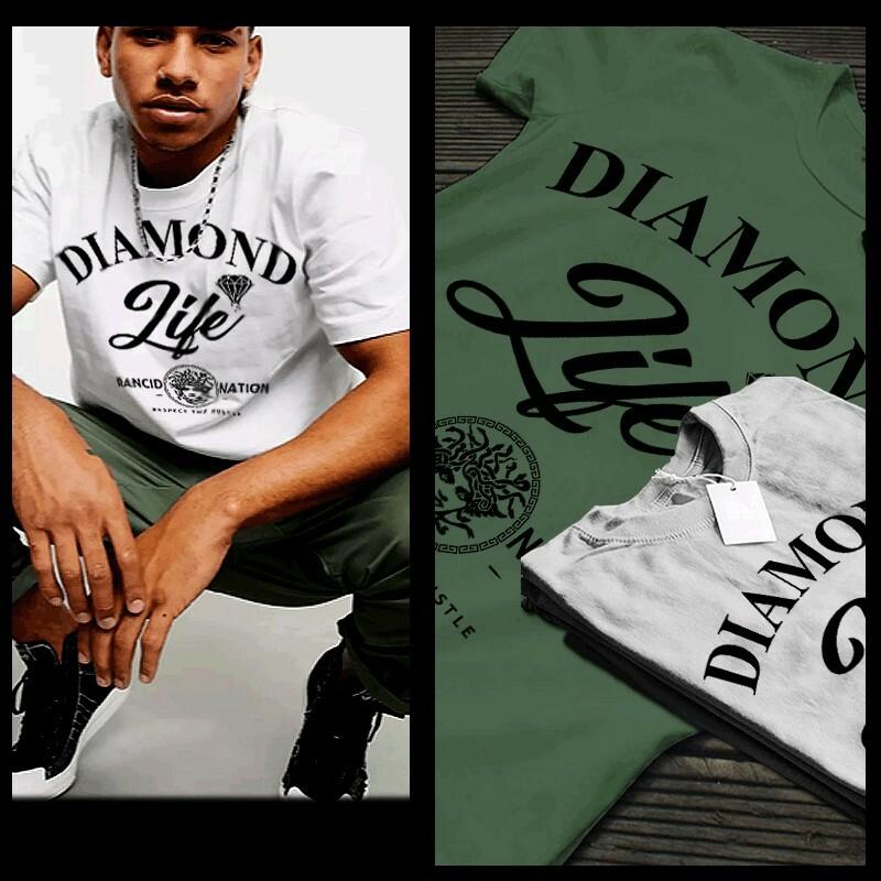 

Gangster T-Shirt Hip Hop Hustle and Ganja Rap Music Streetwear XL White Tee XL