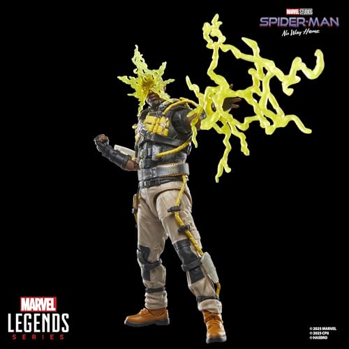 Hasbro Marvel Legends Series Electro, Spider-Man: No Way Home, Collectible 15cm Action Figure G0595, Authentic