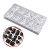 Easy Clean Polycarbonate Chocolate Mold Clear Durable Confectionery Mould Reusable Baking Baking Tool Kitchen Supplis