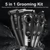 5 in 1 Electric Hair Trimmer for Men, Cordless Rechargeable Whole Body Hair Trimming Machine with Digital Display, Suitable for Beard Nose Chest Shavi