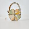 Four-Leaf Clover Floral Handbag Hook - Decorative Storage Accessory