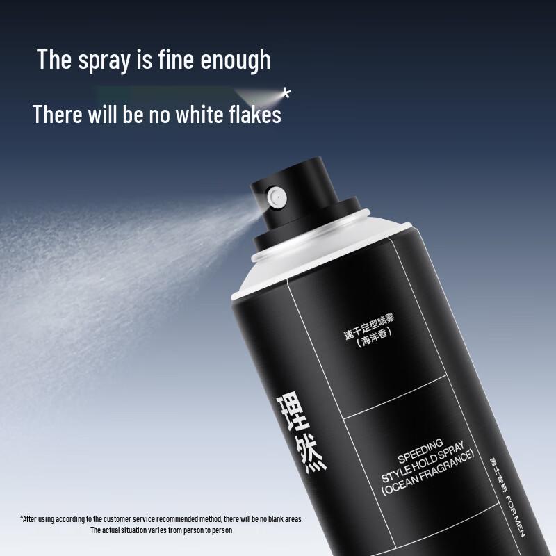 Liran Men's Strong Hold Quick Dry Hair Styling Spray