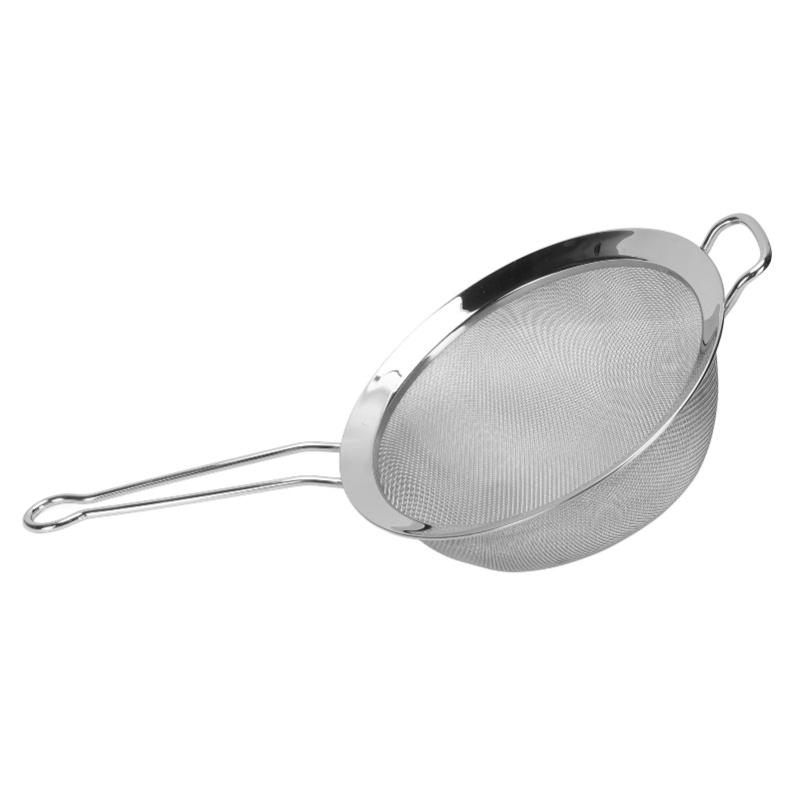 Large Mesh Strainer 316 Stainless Steel Colander Sieve Sifter With Sturdy Handle For Pasta Fruits Vegetables Easy To Clean