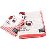 Marushin Sanrio Hello Kitty Siebziger Jahre Karo Gesicht Antibakteriell und Geruchsdicht Perfektes Geschenk für 3725011400 Handtuch, 100% Baumwolle, Strapazierfähig, Geburtstage,