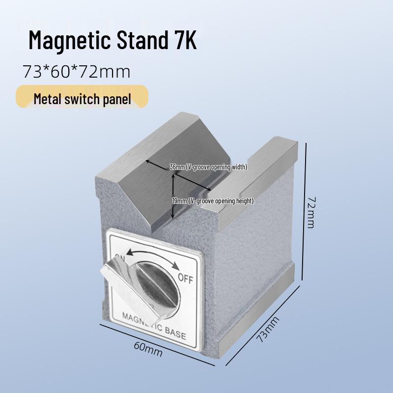 V-Shaped Magnetic Base Stand for Wire EDM, Strong Magnet with Triangular Design in Sizes 6T-12T