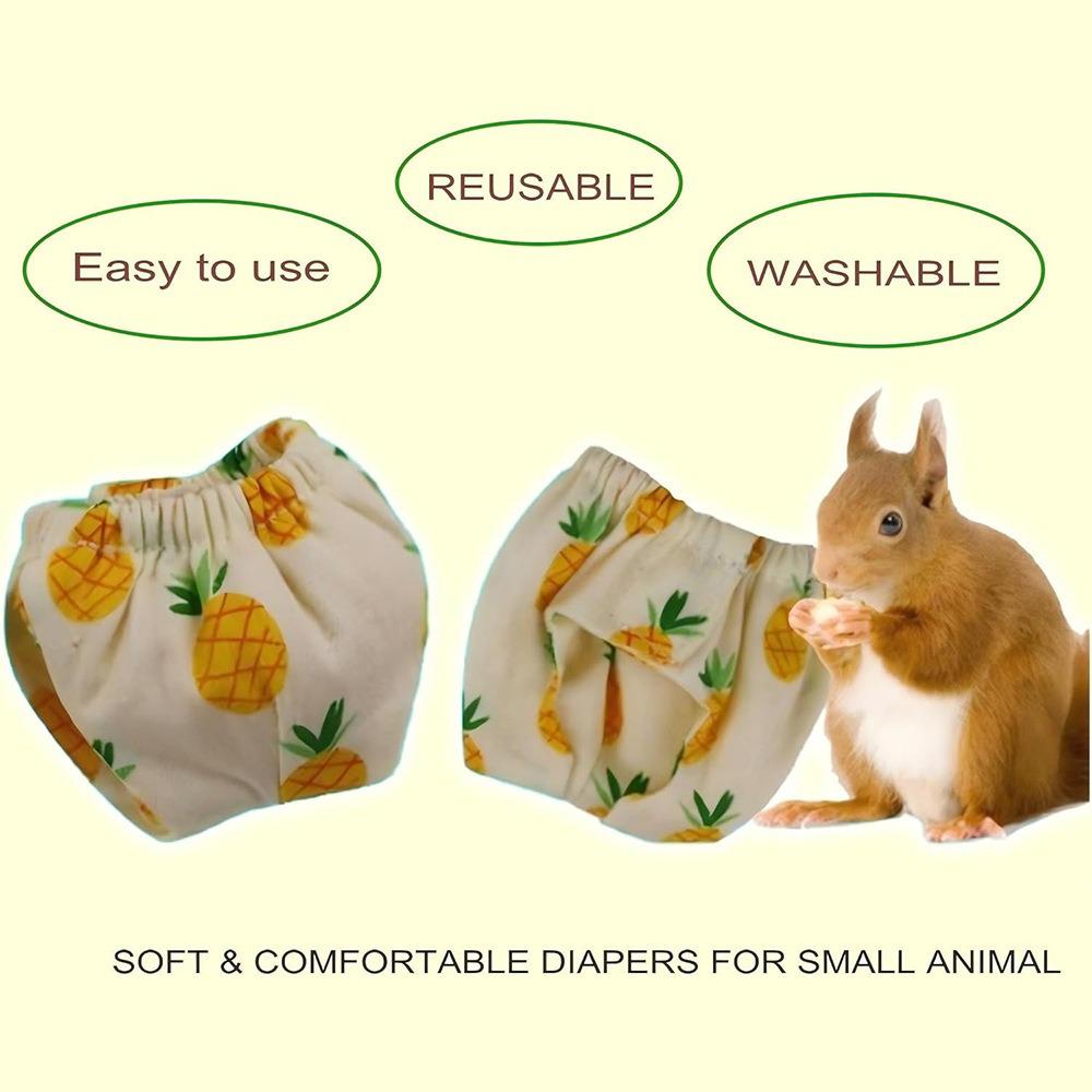 Small Pet Washable Diaper Pants - Absorbent Outdoor Training and Cleaning Supplies for Squirrels