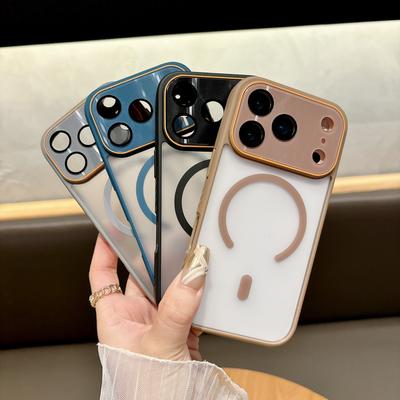 Geeignet für IPhone 17 Magnetische Handyhülle mit großem Fenster Apple 16 Komplettpaket Linse Stoßfest 15 Promax Schutzhülle