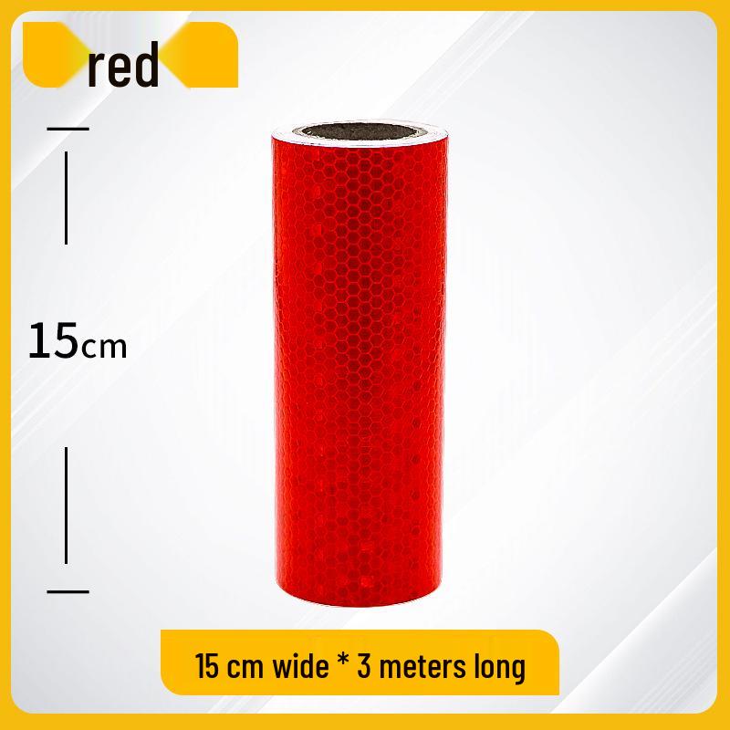 Night Safety Anti-Collision Reflective Strips - Traffic Warning Stickers with Microprismatic Film