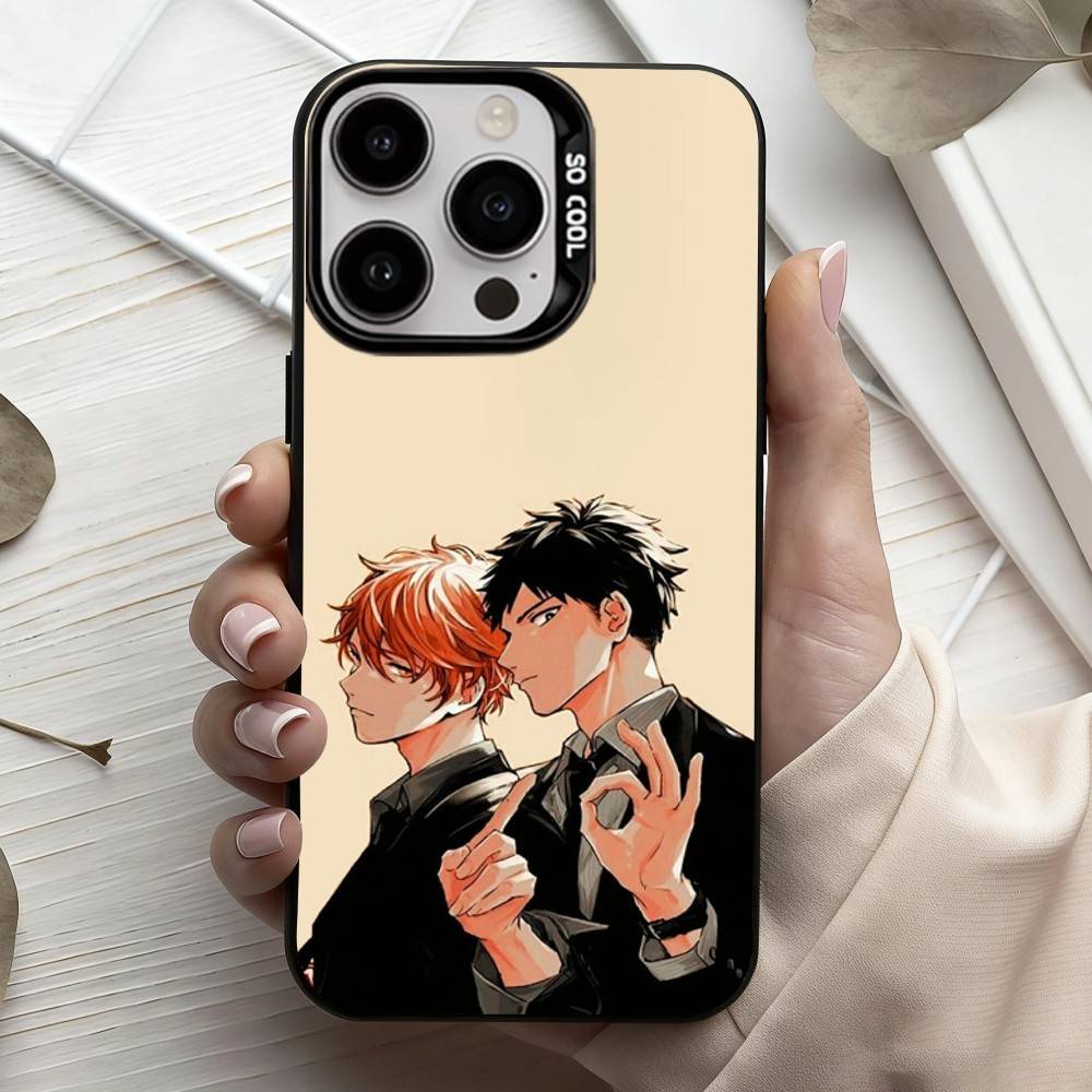 G-Given BL Anime Ritsuka M-Mafuyu Sato Handyhülle Für iPhone17,16,15,14,13,12,11 Plus,Pro Max Candy Silberbeschichtet Innenabdeckung