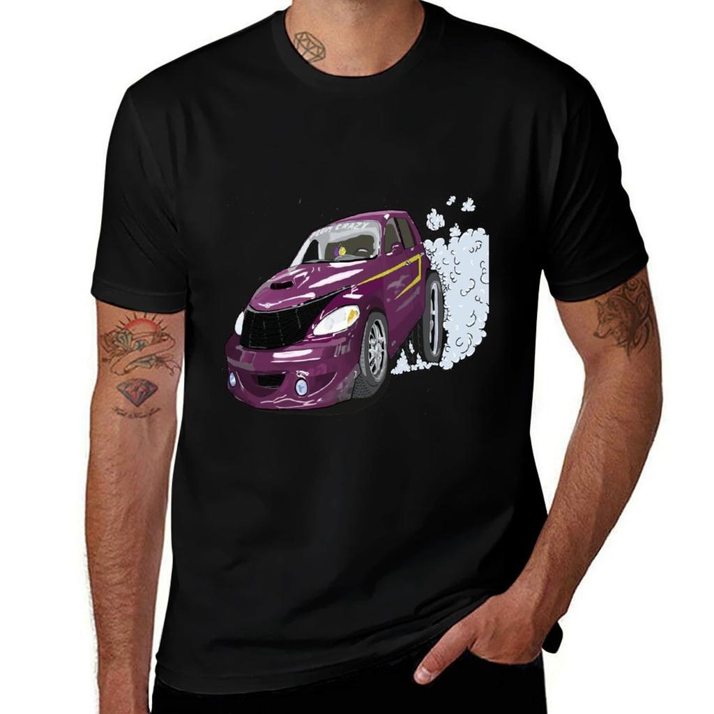 Purple Car Tshirt Utility Casual Work Tshirt