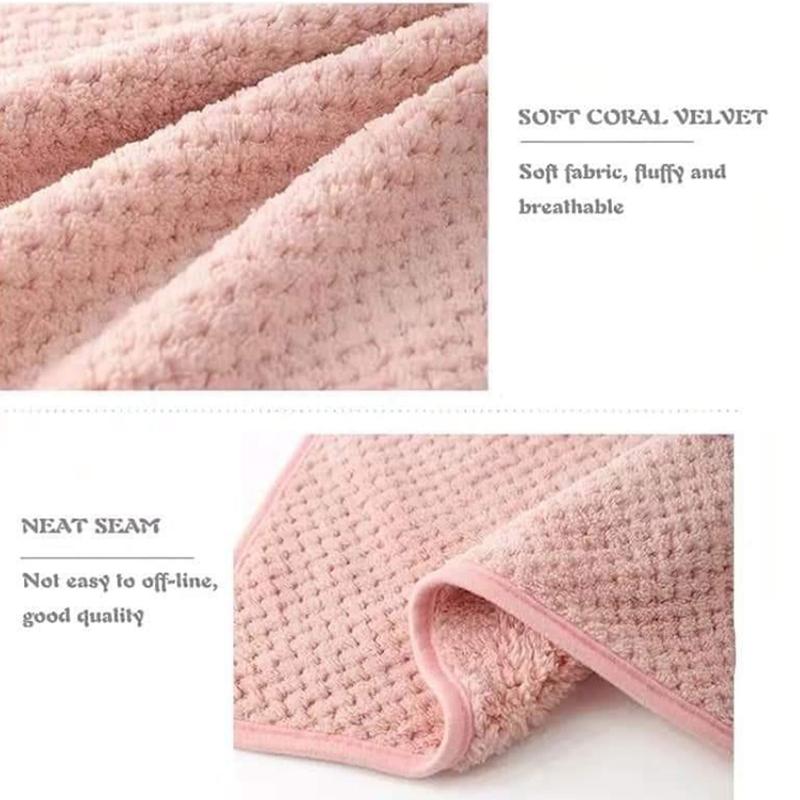 1pc Premium Microfiber Pineapple Grid Towels - Soft & Highly Absorbent, Quick Drying, Ideal for Bathroom, Hotel, Spa & Hand Use