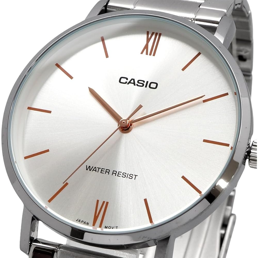 Casio MTP-VT01D-7B Quartz Men's Watch Silver Metal Band Imported Model