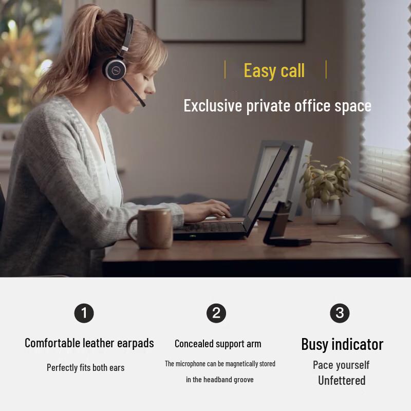 Jabra Evolve 65 MS USB Wireless Dual-Ear Headset (CN version)
