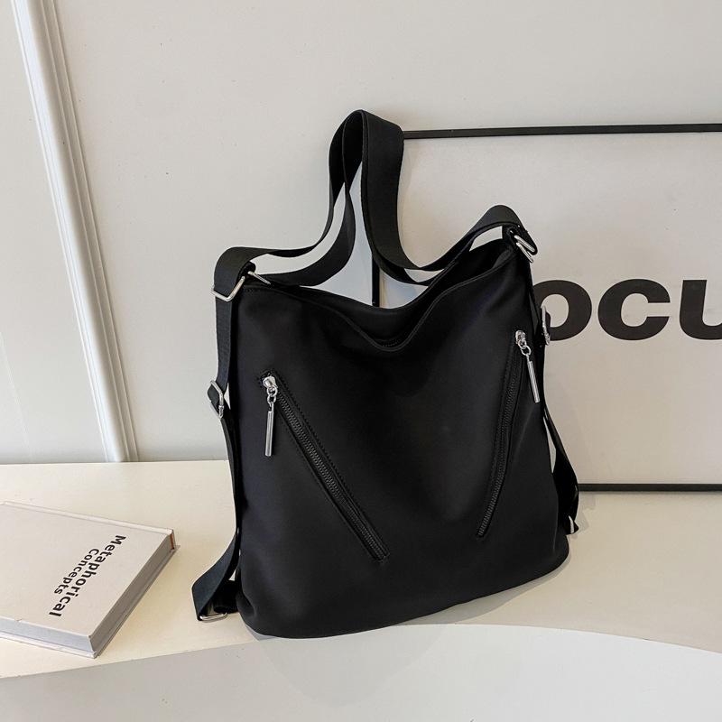 

Женская сумка-тоут, новый рюкзак большой вместимости, универсальная наплечная сумка-мессенджер, высококлассный рюкзак для выхода в свет чёрный