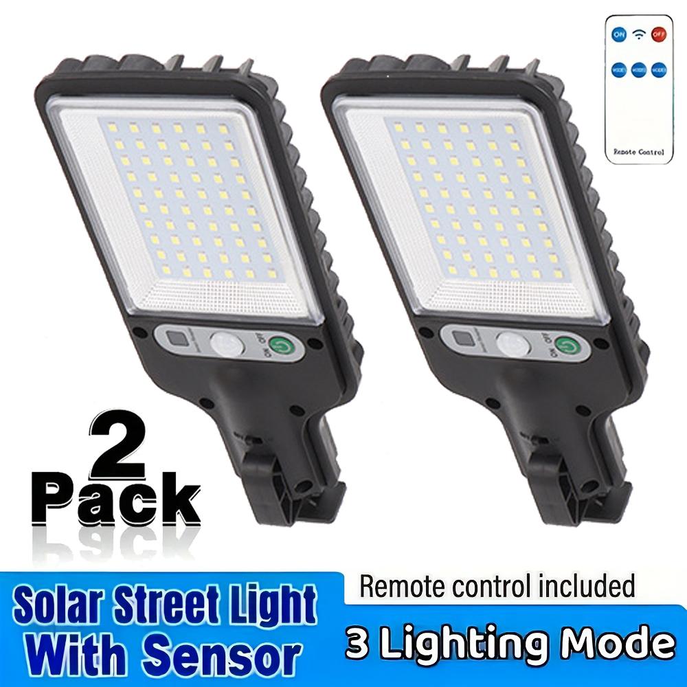 Solar Smart Light, Motion-Sensing Streetlight, Ultra-Bright Floodlight 3 Function Modes, Semi-Recessed Installation