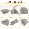 Portable Cat Litter Box with Lid Handle Foldable Travel Kitten Litter Box with Litter Scoop Waterproof Sandbox for Cat Outdoor