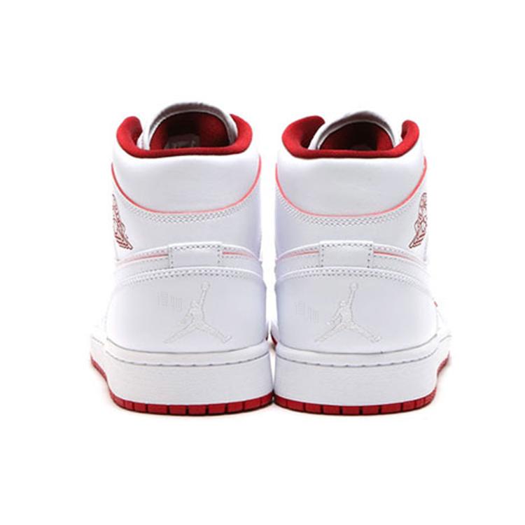Jordan 1 Retro Mid White Gym Red Black 554724-103