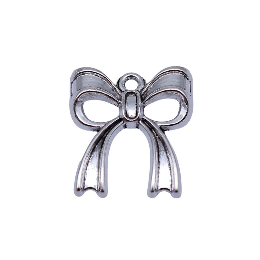 Pendants Bow With Crown Charms For Princess Themed Jewelry Making Alloy