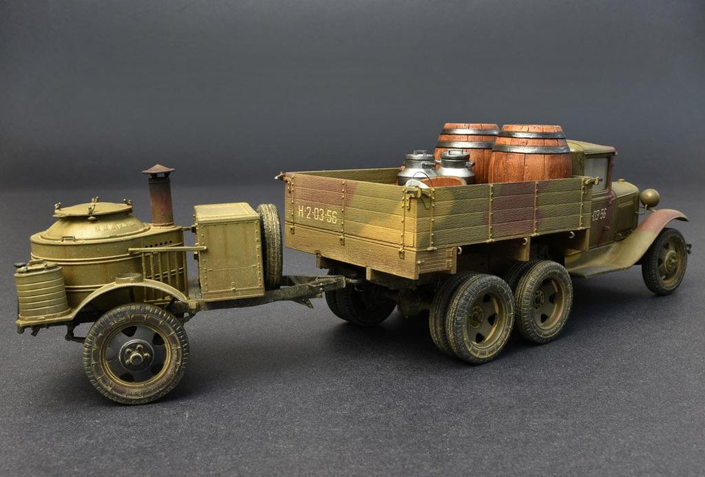 Miniart Scale Soviet Truck Type AAA Field Plastic Model MA35257 1/35 2-Ton (with Kitchen)