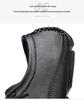 Men's Genuine Leather Driving Loafers - Wide Fit, Autumn/Winter Casual Korean Style