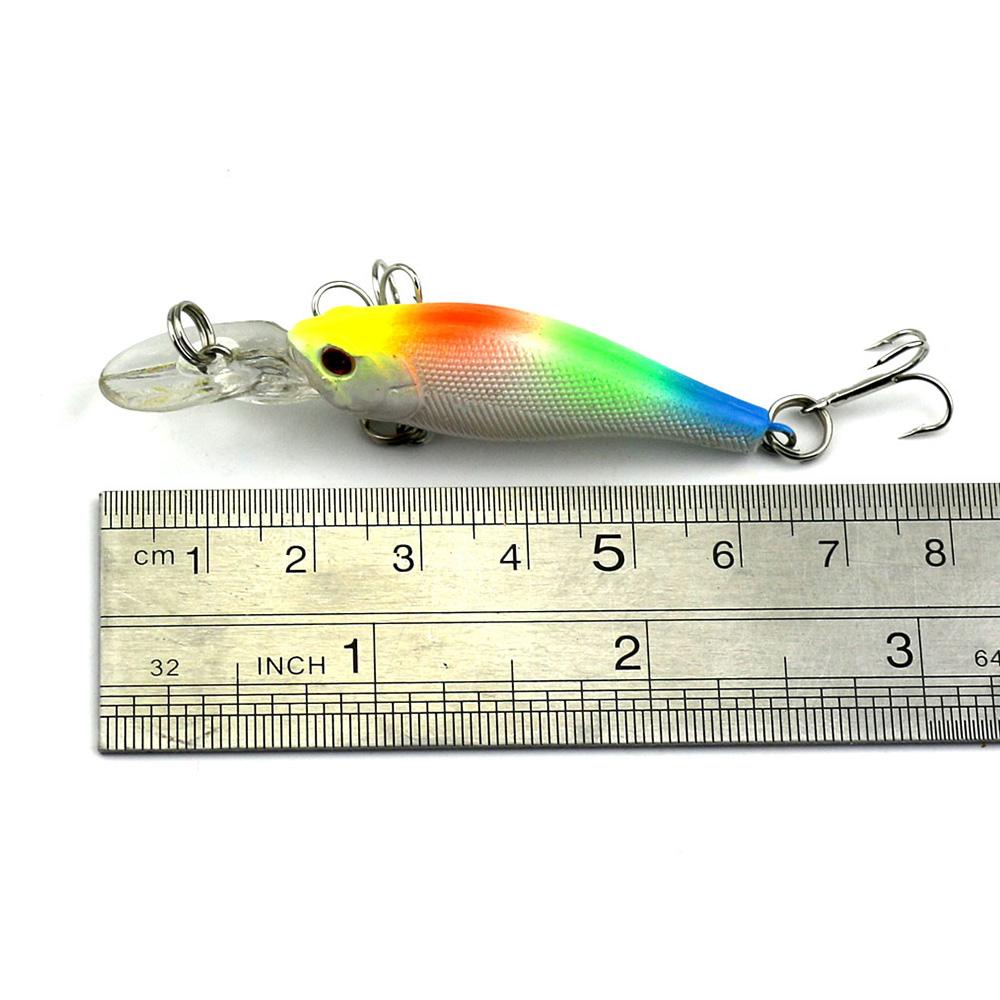 1PCS 6.3cm 4g Mini Minnow Fishing Lure Deepwater Environment-friendly Hard Bait 0.9-2.7m