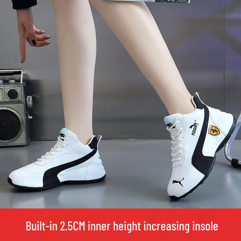 Unisex White Sneakers - Lightweight, Trendy, Versatile, Wear-resistant Casual Running Shoes with Thin Sole.
