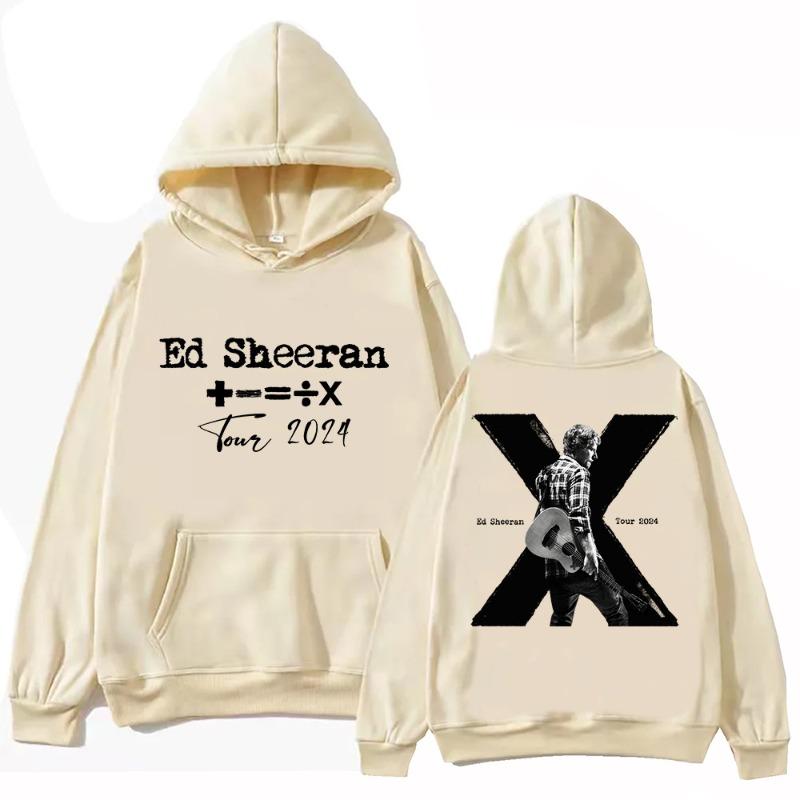 Ed Sheeran Tour 10th Memorialize Hoodie Harajuku Sweatshirt Casual Hoodie Vintage Pullovers Loose Jogger Clothes