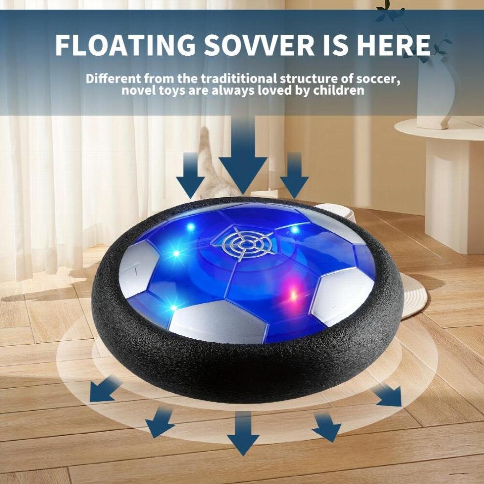 Floating Soccer Boy And Girl Rechargeable Air Floating Soccer With LED Lights And Foam Bumper Soccer Suitable For 8 12 Year Old Children Boys And Girl
