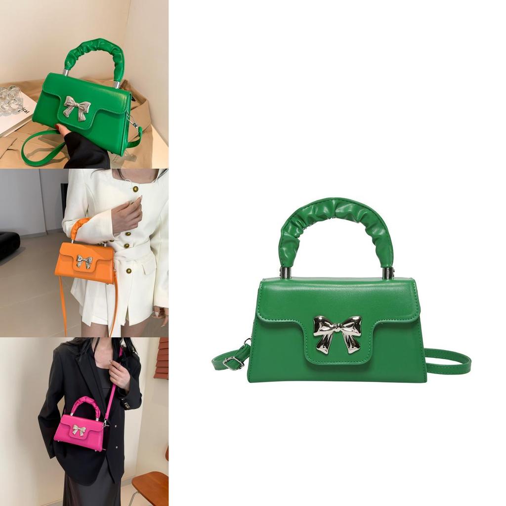Trendy Black White Or Colorful Pu Shoulder Crossbody Bag Stylish Small Square Handbag