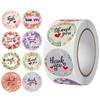 500 Self-Adhesive Thank You Dessert Stickers - Cartoons, Weddings, & Baking Seals for Children