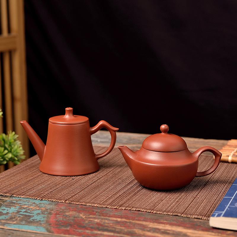 Handmade Large Mouth Pot Master Hand-pulled Pot Water Control Brewing Teapot Horizontal Pot Pear Pot Size Tea Set Brewing Pot