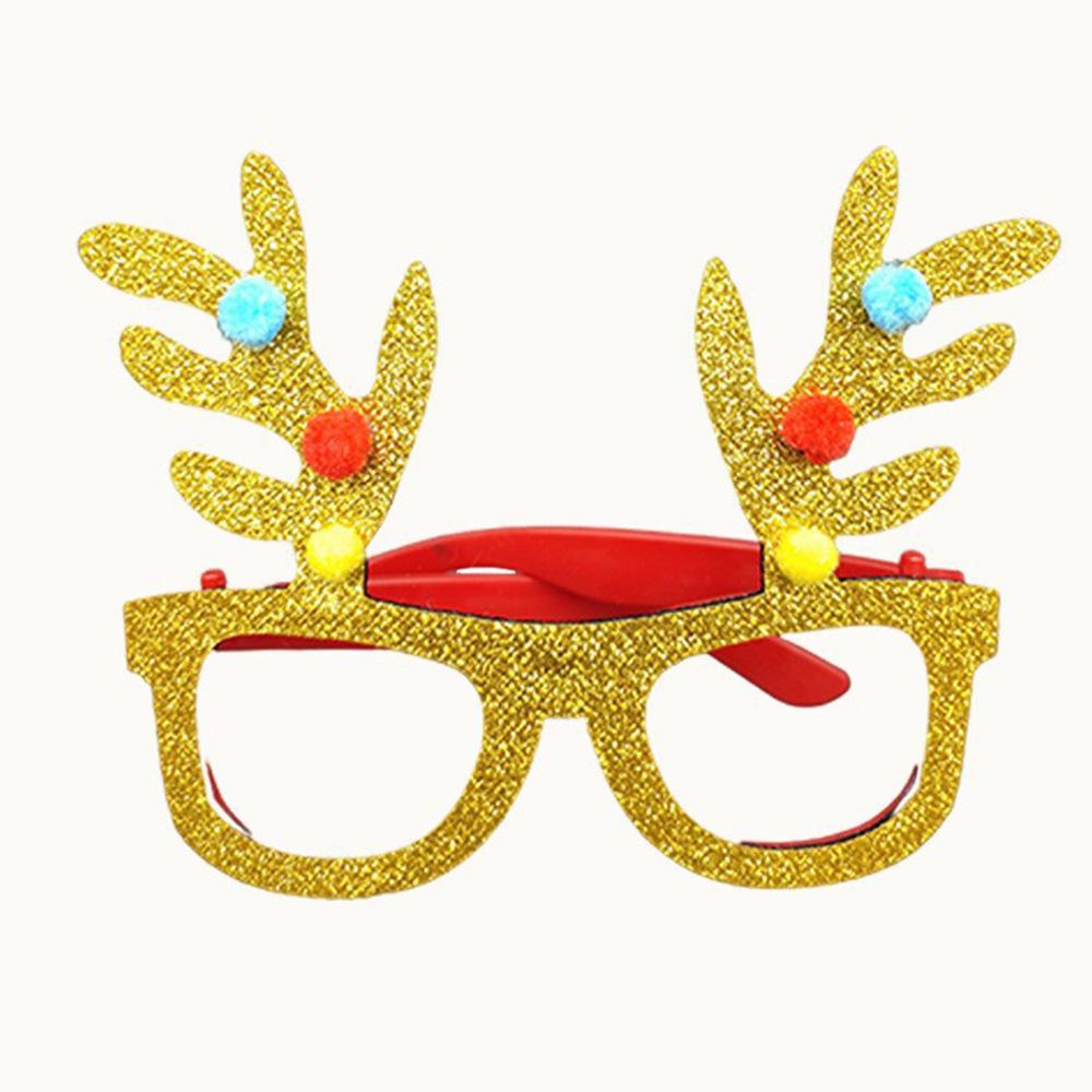 Weihnachts-Cartoon-Brillen - Geschenke für Erwachsene & Kinder, mit Weihnachtsmann, Schneemann und Geweih