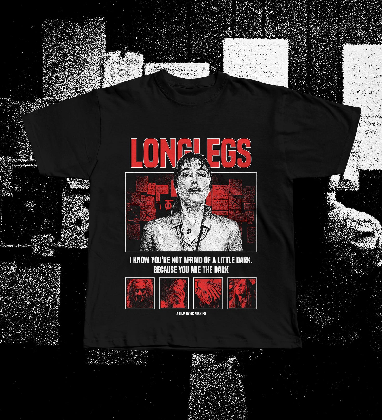 Longlegs Movie T-Shirt, Nicolas Cage Horror Graphic Tee S