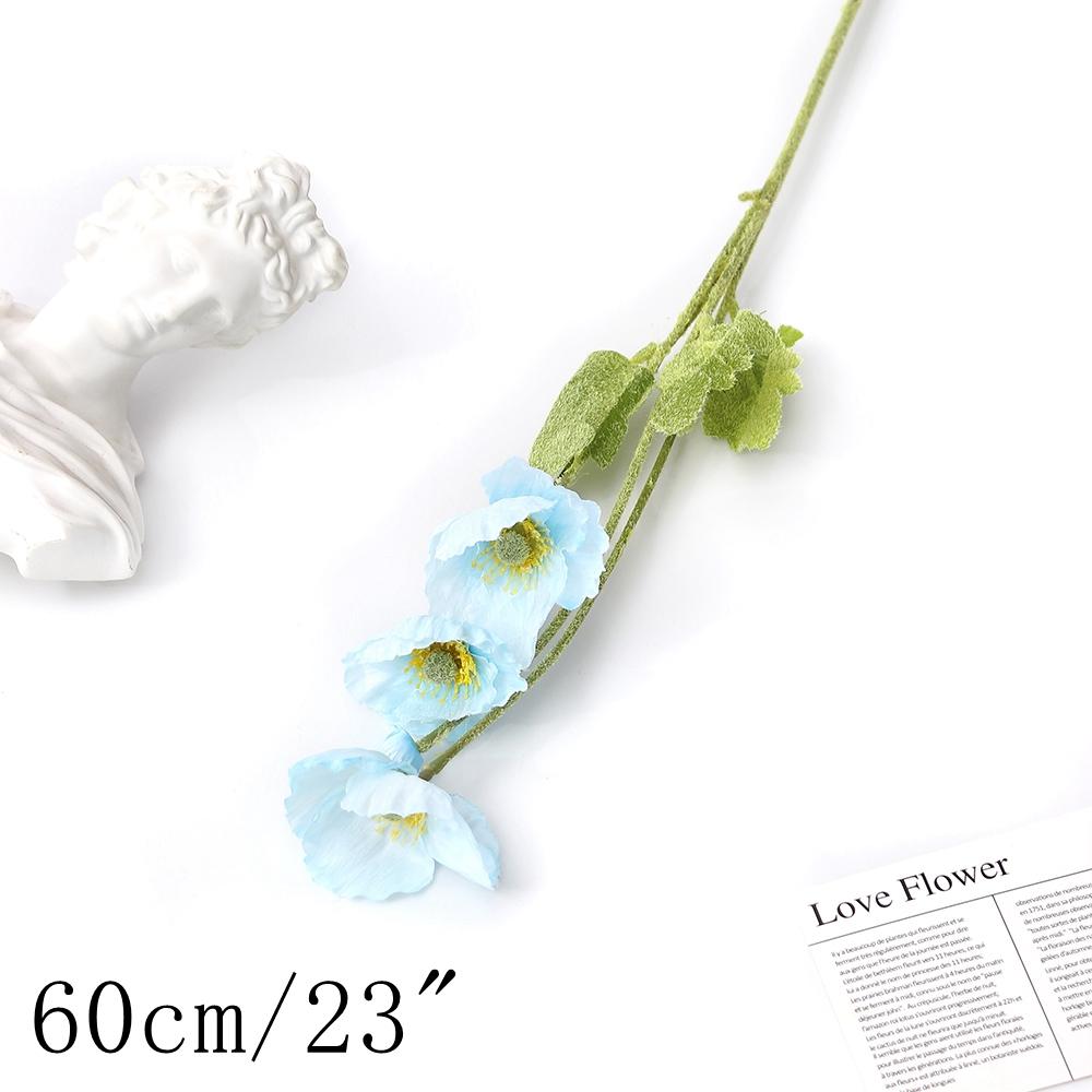 Blue Artificial Flowers Bouquet Rose Fake Flowers for Indoor Home Decor Garden Wedding Party Decoration Outdoor Vase Accessories