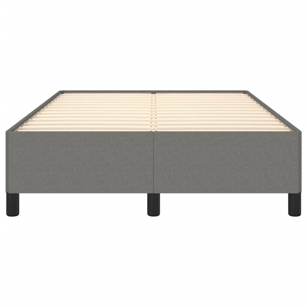 Vidaxl Bed Frame Without Mattress, Dark Grey, 120X200 Cm, Upholstered