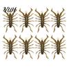 Freshwater Fishing Lures 8Pcs 6cm/2.8g Bionic Insect Soft Bait, Slow Sinking Floating Artificial Lure, Realistic Swimming Baits Swim Bait for