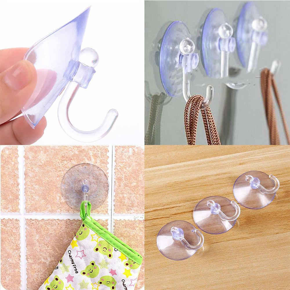 5/10pcs Glass Window Wall Hidden Hooks Hanger 35mm Mini Strong Suction Cup Suckers Kitchen Bathroom Hook Supplies Drop Shipping