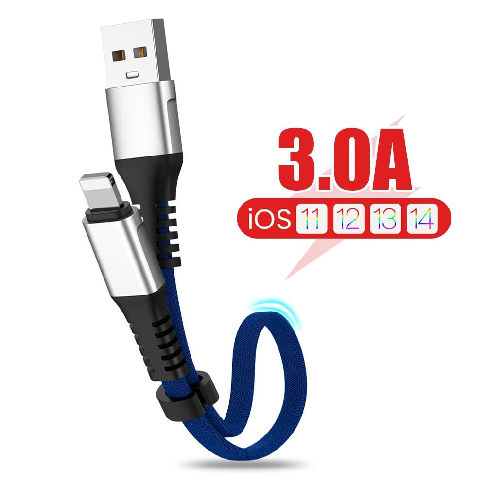 Buy 30cm Foldable USB Data Cable For iPhone 13 12 11 X XS Max 8 7 6 5s