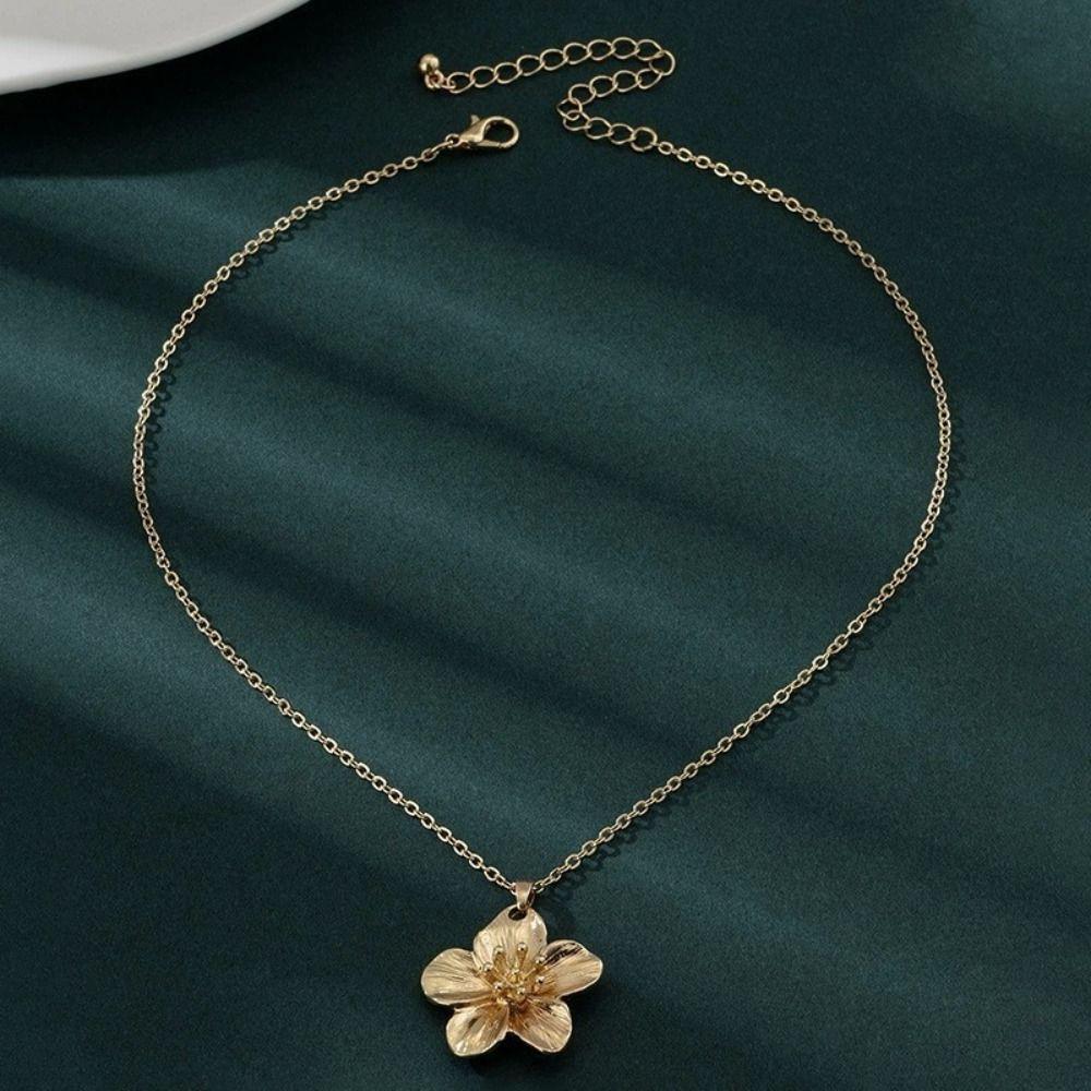6Pcs Bohemian Style Necklace Earrings Bracelet Set Zinc Zinc Alloy Women Jewelry Suit Flower Jewelry Set Gift