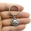 2020 New Sun and Moon Keychain Souvenir Couple Keychain Hoops, Hoop Key Ring Creative Charm Handmade Women's Gift