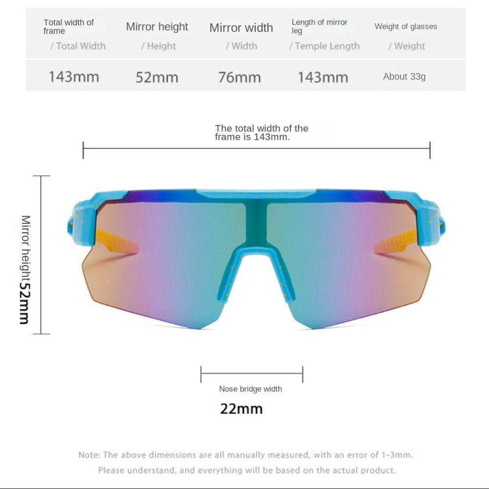UV400 Cycling Sunglass Half Frame Outdoor Sport Goggle UV Resistant Cycling Glass Unisex