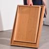ZISIZ Large Reinforced Bamboo Serving Tray