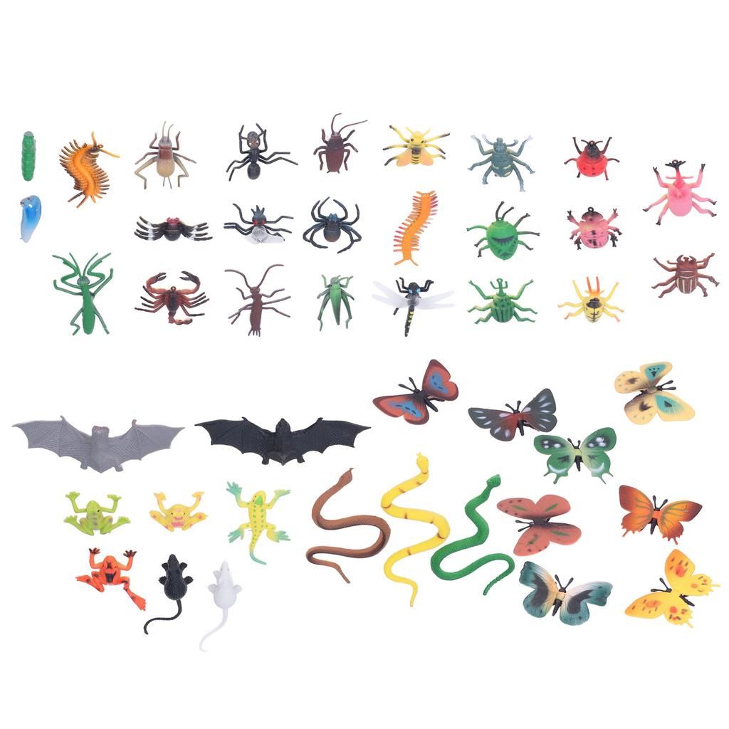 43 Buc Modele Insecte Simulare Realiste Vii Moi Inodore Insecte Jucării Educative pentru Peste 4 la 6 Ani