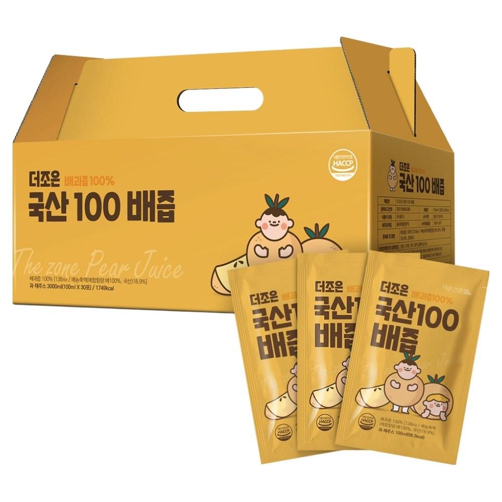 Douzone Health The Joeun 100% Domestic Pear Juice 100ml 30 Pcs