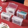 Plastic Rectangular Poker Card Storage Box Game Card Credit Card Drawer Organizer Business Card Case